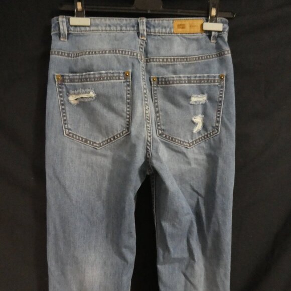 CANIFA JEANS | size 29 | Faded Blue Distressed Cotton Denim Jeans - Picture 12 of 15